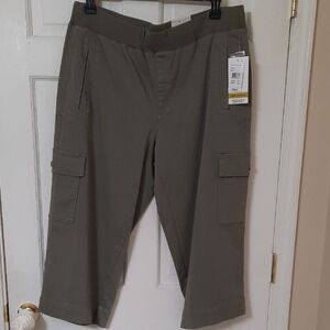 Intro Love The Fit Women's Olive Capris